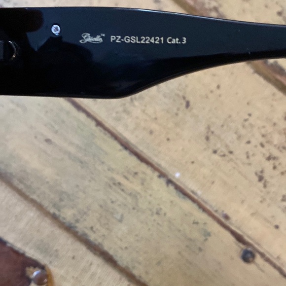 BLACK POLARIZED SUNGLASSES OVERSIZED SUNGLASSES OVERSIZED OSFM NWT - Picture 7 of 7